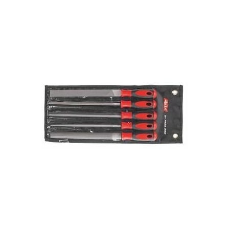 Holex 5 Pc File Set in Tool Roll, Cut 3, 250 mm 517426 250
